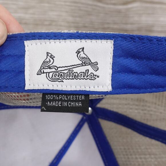 NEW! STL ST LOUIS CARDINALS BLUE GREY SGA STADIUM GIVEAWAY BUDWEISER HAT CAP - Picture 14 of 14